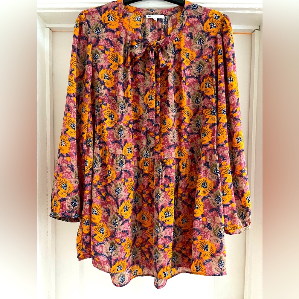 DR2 Women's Size 3X Floral Print Tunic
